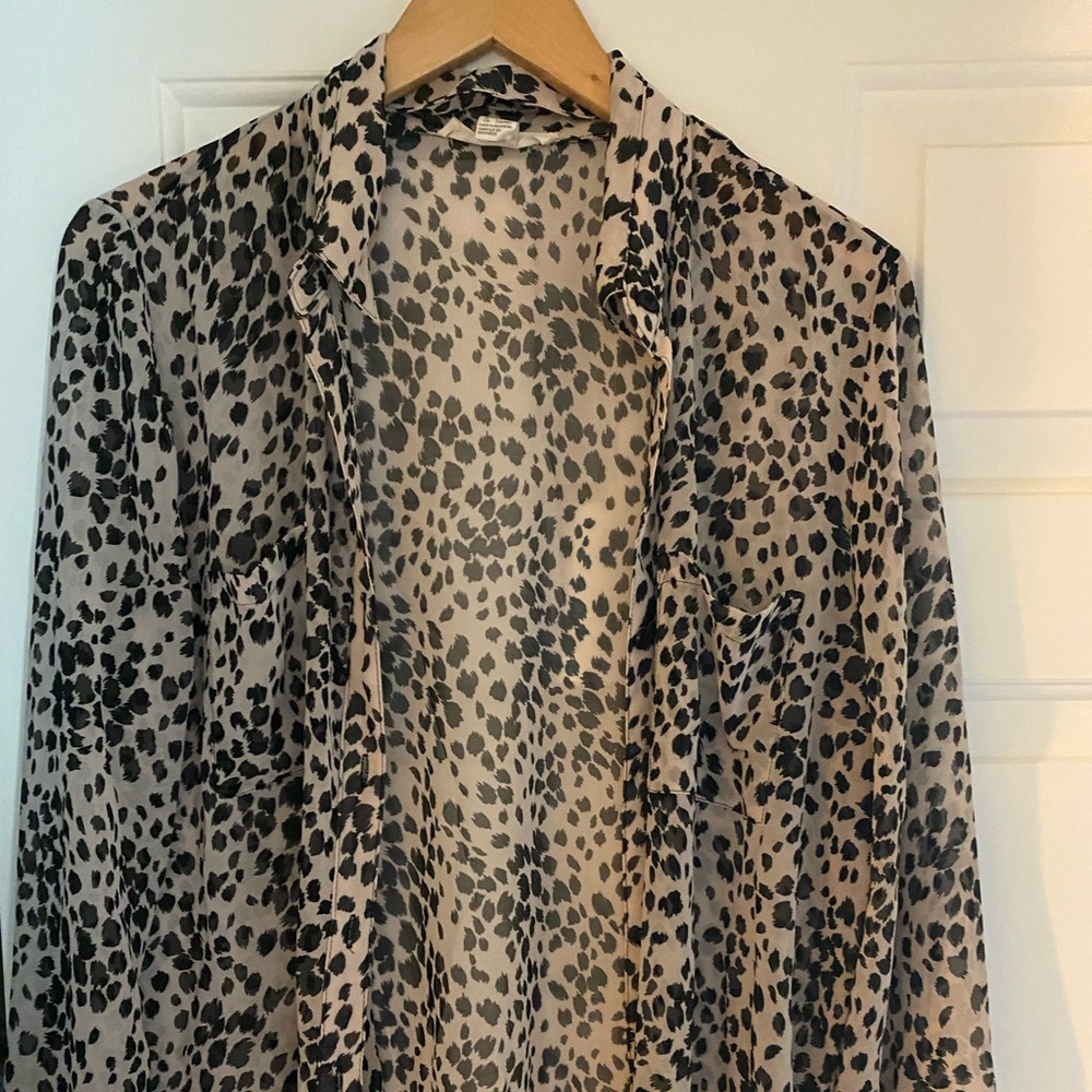 Nice black leopard blouse